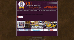 Desktop Screenshot of hopecministries.com
