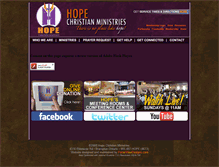 Tablet Screenshot of hopecministries.com